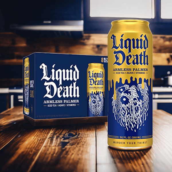 Liquid Death Iced Tea, Armless Palmer (8-Pack) - Gifts for guy friends made simple. Find unique gift Ideas for guys friends. Gifts for guys in their 20s.