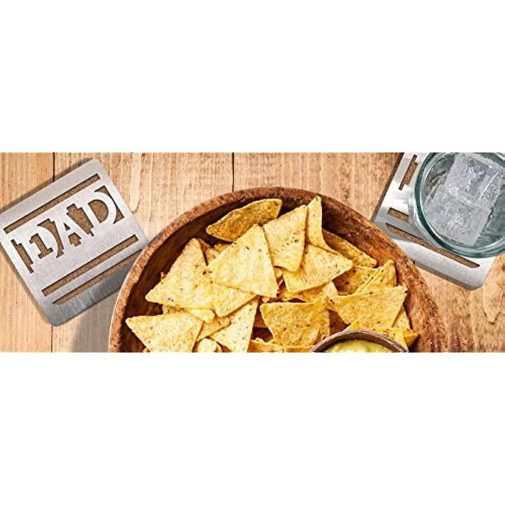 #1 Dad Boaster Stainless Steel Coaster - Gifts for guy friends made simple. Find unique gift Ideas for guys friends. Gifts for guys in their 20s.