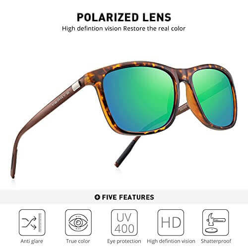 Vintage Polarized Sunglasses - Matte Leopard - Gifts for guy friends made simple. Find unique gift Ideas for guys friends. Gifts for guys in their 20s.