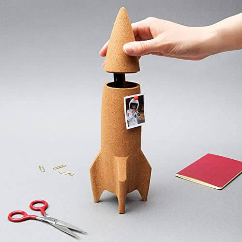 Rocket Pen Holder - Gifts for guy friends made simple. Find unique gift Ideas for guys friends. Gifts for guys in their 20s.
