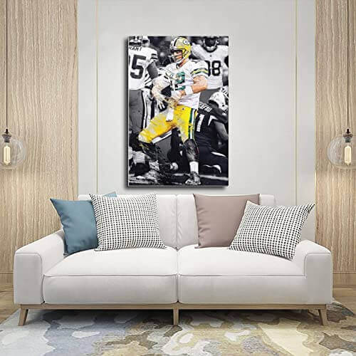 Aaron Rodgers - "Discount Double Check" - Canvas Art - Gifts for guy friends made simple. Find unique gift Ideas for guys friends. Gifts for guys in their 20s.