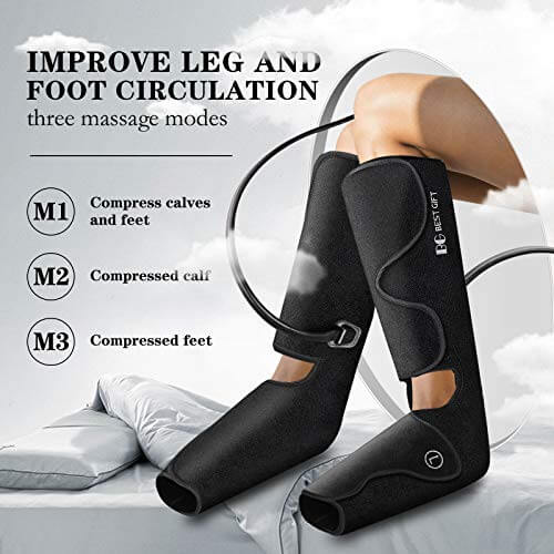 Foot and Leg Air Compression Massager for Muscle Fatigue - Gifts for guy friends made simple. Find unique gift Ideas for guys friends. Gifts for guys in their 20s.