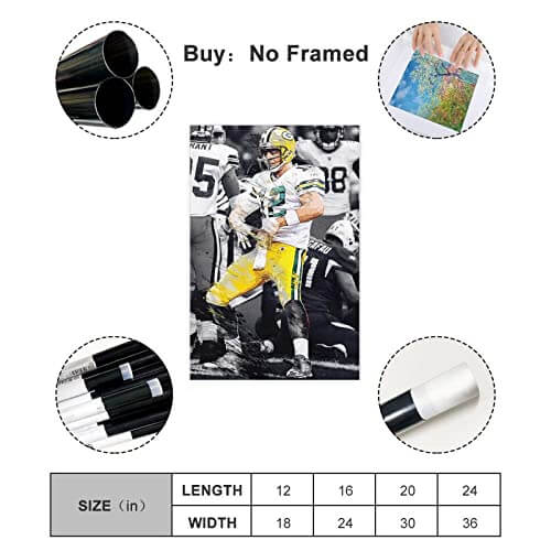 Aaron Rodgers - "Discount Double Check" - Canvas Art - Gifts for guy friends made simple. Find unique gift Ideas for guys friends. Gifts for guys in their 20s.