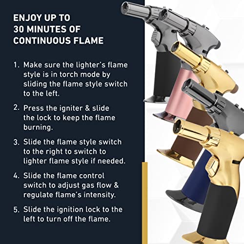 Flame Torch Gun for Cooking, Soldering, Welding - Gifts for guy friends made simple. Find unique gift Ideas for guys friends. Gifts for guys in their 20s.